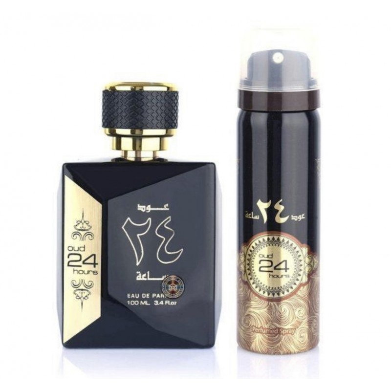 Set Parfum Arăbesc Oud 24 Hours, Ard Al Zaafaran, Unisex, Apă de Parfum - 100ml + Deo 50ml
